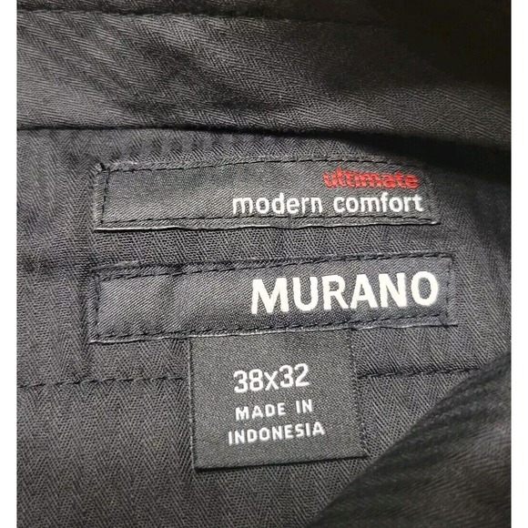 Murano Pants Men's 38x32 Ultimate Modern Comfort‎ Black - Picture 10 of 11